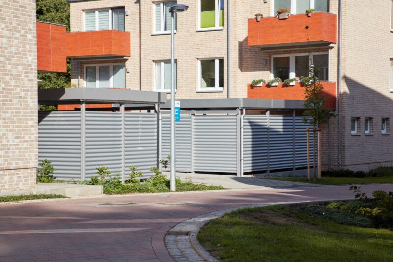 Schwarzenbek, bicycle houses for apartment buildings
